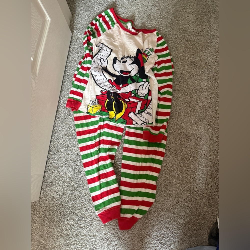 Disney‎ Minnie Mouse Christmas pajamas ladies L